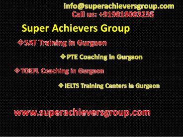 IELTS Training Center in Gurgaon
