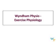 Wyndham Physio - Exercise Physiology