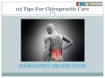 05 Tips for Chioropractic Care PowerPoint PPT Presentation