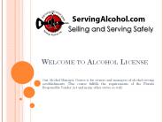 Alcohol License