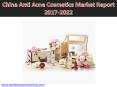 China Anti Acne Cosmetics Market Report 2017-2022 PowerPoint PPT Presentation