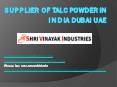 Supplier of Talc Powder in India Dubai UAE PowerPoint PPT Presentation