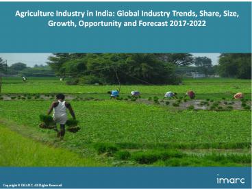 Agriculture Industry in India Share, Size and Forecast 2017-2022