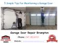 5 Simple Tips For Maintaining a Garage Door PowerPoint PPT Presentation