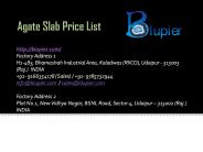 Agate Slab Price List