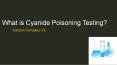 What is Cyanide Poisoning Testing PowerPoint PPT Presentation