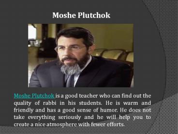 Moshe Plutchok (2)