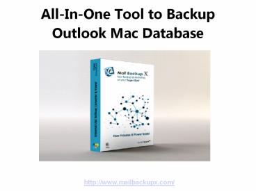 Backup Outlook Mac Database