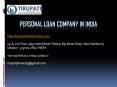 Personal Loan Company in India PowerPoint PPT Presentation