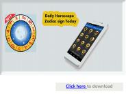 Daily Horoscope – Zodiac sign Today