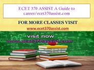 ECET 370 ASSIST A Guide to career/ecet370assist.com