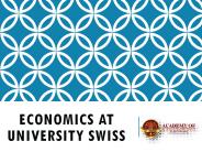 Economics at university swiss