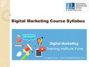 Digital Marketing Training Syllabus in Pune