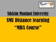 SMU Distance learning MBA Course