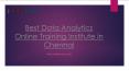 Top Data Analytics Training Institute | Best Data Analytics Institute - Chennai (2) PowerPoint PPT Presentation