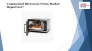 Commercial microwave ovens market report 2017