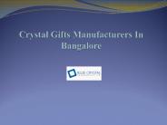 Awards Manufacturer In Bangalore