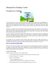 Strategi Forex Scalping 1 menit