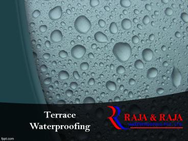Terrace Waterproofing Solutions