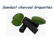 Sawdust charcoal briquettes