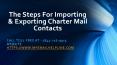 The steps for inport or export charter email PowerPoint PPT Presentation