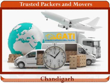 Trusted Packers and Movers Chandigarh