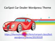 CarSpot Automotive Car Dealer Theme