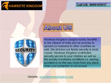 Child Security Services provider