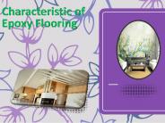 Characteristic of Epoxy Flooring