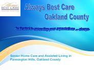 Assisted Living Pontiac - Always Best Care