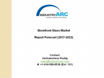 Storefront Glass Market