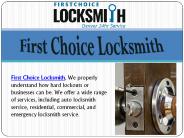 First Choice Locksmith