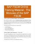 SAP FSCM Training in Hyderabad