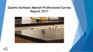 Quartz Surfaces Market Report 2017