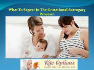 What To Expect In The Gestational Surrogacy Process