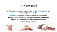TV hearing aid