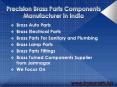 Brass Parts - Best Brass Parts Components Manufacturer PowerPoint PPT Presentation