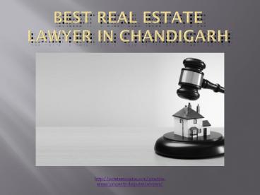 Best Real Estate Lawyer In Chandigarh