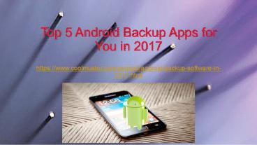 Top 5 Android Backup Software in 2017