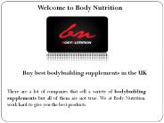 Bodybuilding Supplements Shop In UK