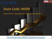 Dumpspdf MORF PDF Dumps