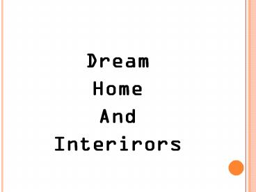 Home interior design