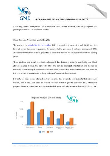 PPT – Cloud Data Loss Prevention Market Size & Analysis – Forecasts To ...