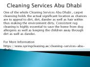 Cleaning Services Abu Dhabi