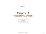 Project Evalution (strategic, technical and cost)