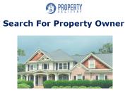 Search For Property Owner