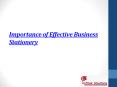 Importance of effective business stationery PowerPoint PPT Presentation