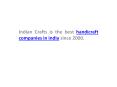 Indian Crafts as handicraft companies in india (1) PowerPoint PPT Presentation