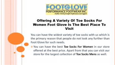 FootGlove PF - Toe Socks for Men and Women
