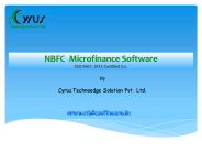 Fully Custom NBFC Software Solutions – Cyrus Loan Blaster.